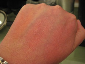 Nars Blushes on Hand