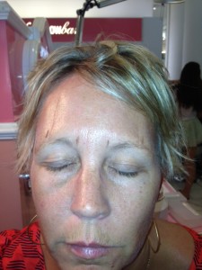 Eyebrow shaping prep