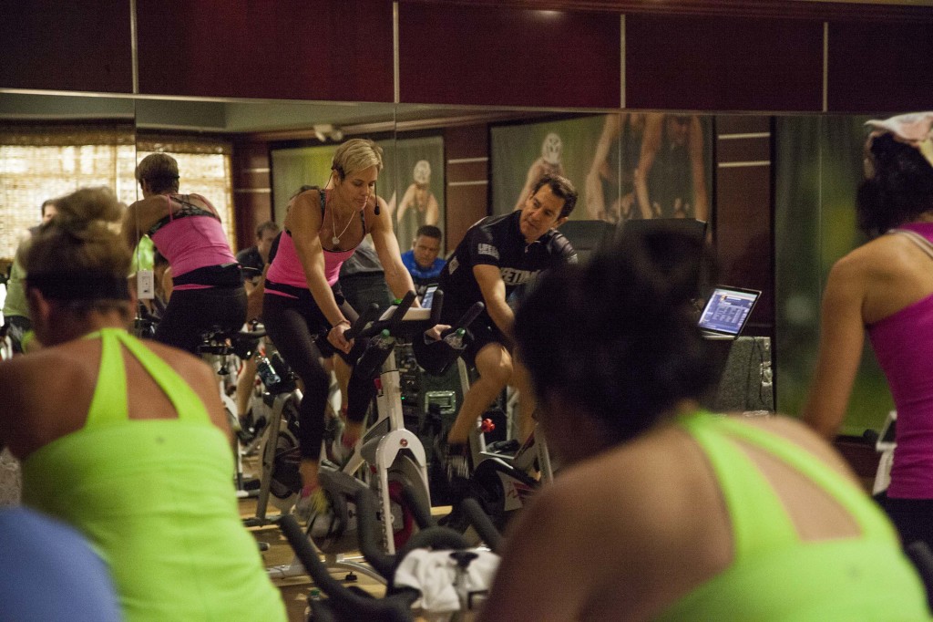 Dara Torres and Lifetime spin class