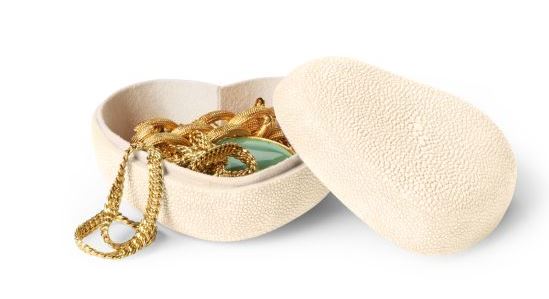 Aerin Shagreen heart box