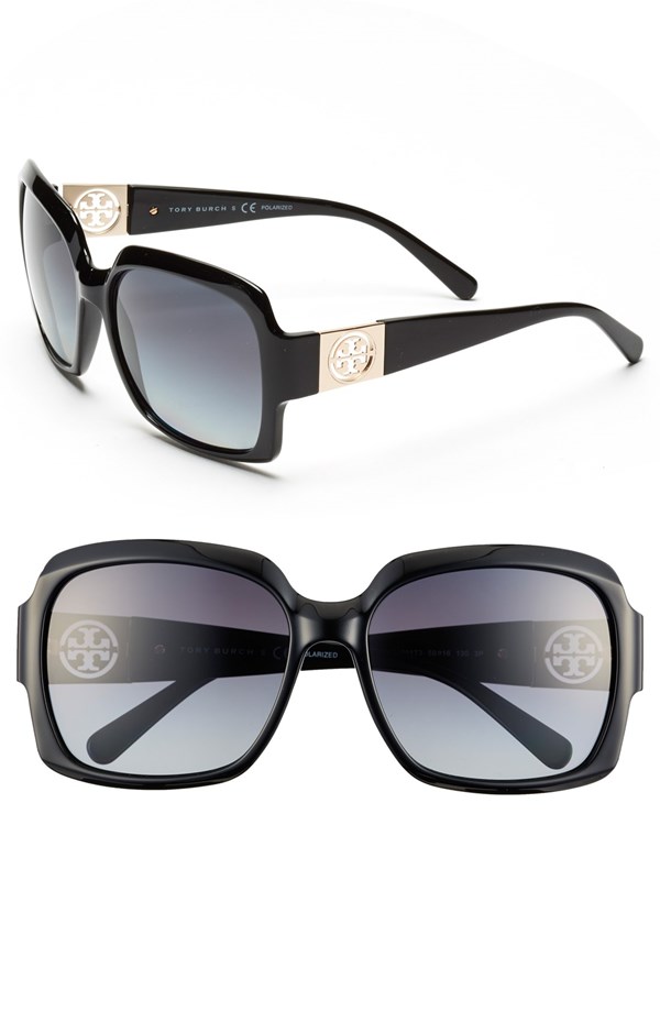 Tory Burch 59mm Polarized Sunglasses