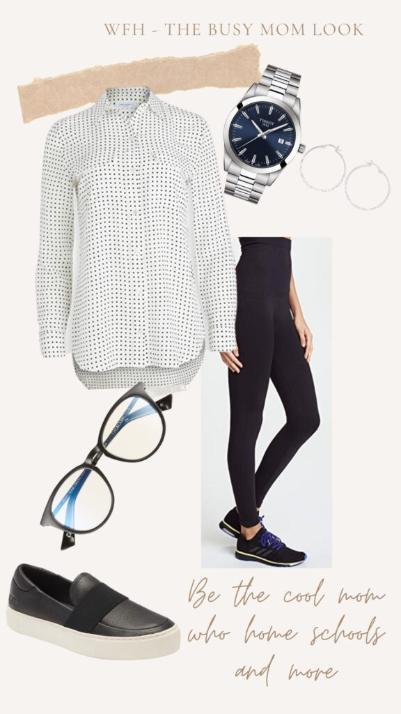 Home school and working from home look