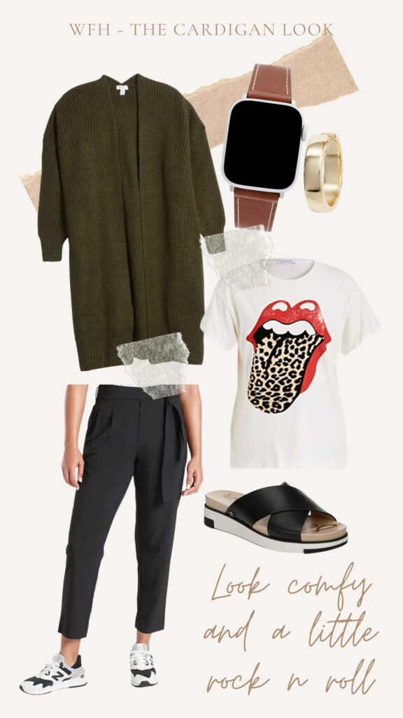 Comfy look with a little Rock and Roll edge